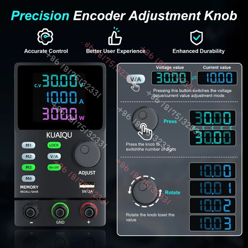 KUAIQU 300V 1A Adjustable DC P - Switching Dc Power Supply 300V 1A ulasan dan harga